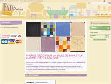 Tablet Screenshot of boutique.fadparis.com